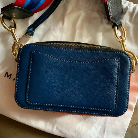 Authentic Rare Marc Jacobs Snapshot Blue Sea Multi Camera Crossbody Shoulder Bag - Picture 5 of 16